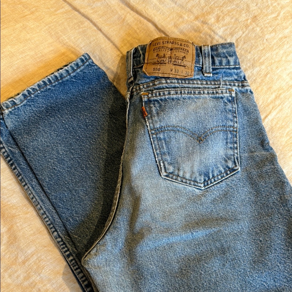 Levi's Vintage Orange tab 550 Jeans